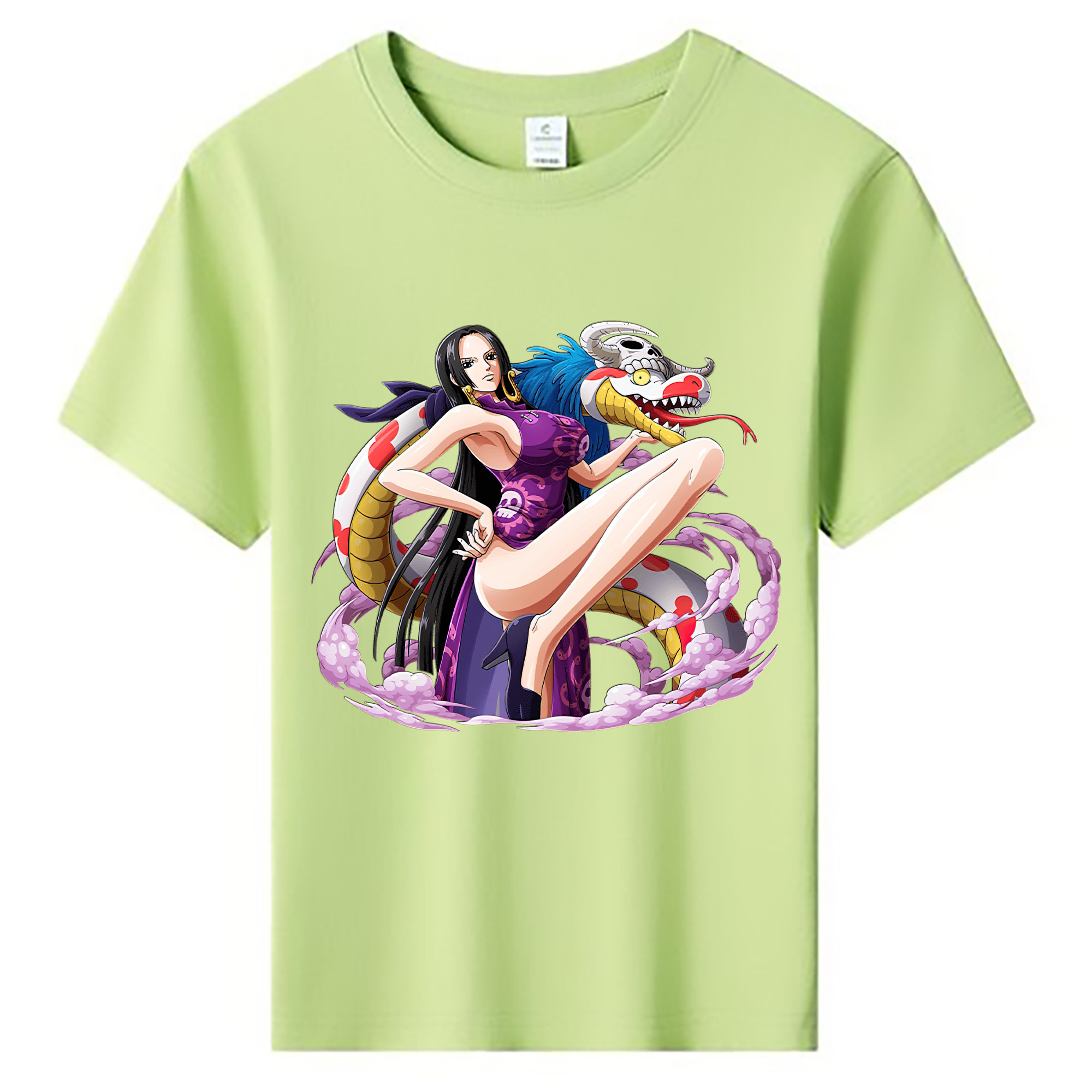 ワンピース ボア・ハンコック ONE PIECE Boa·Hancock 綿100％キッズTシャツ（フロントプリント）